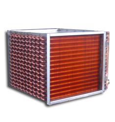 UII型紫铜管空气散热器 铜管表冷器